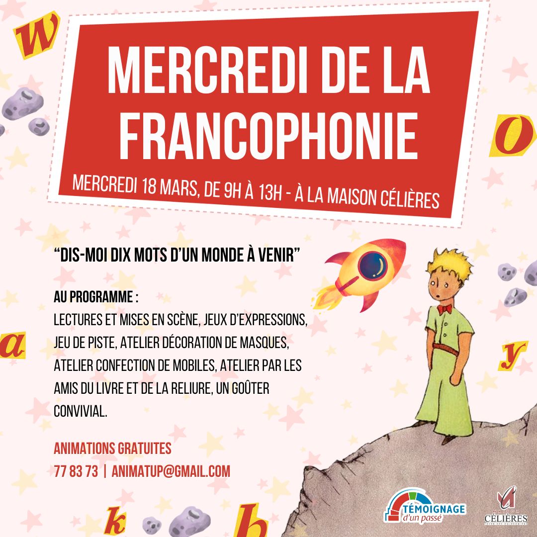 Mercredi de la langue française à la Maison Célières